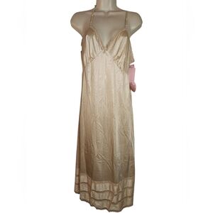 Nwt Vintage Dead stock Sears Clip It Slip Dress Cream Size 38 Medium/Large
